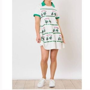 Fantastic Fawn Dress Size Large Golf Cart Par-Tee With Me Sequin Sports NWT